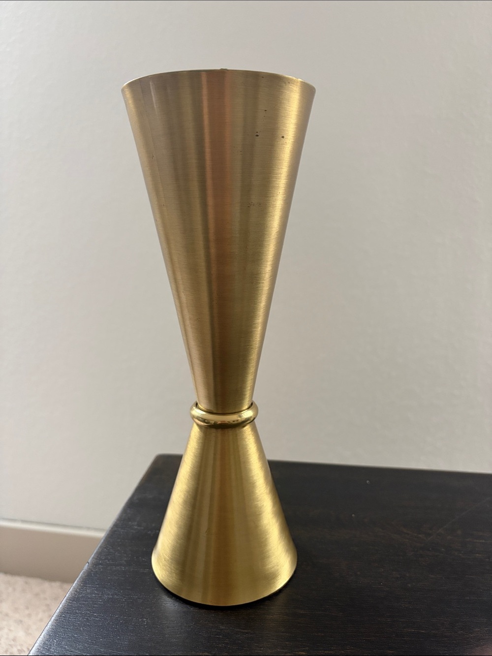 Vintage Solid Brass Vase Planter